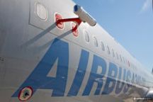 The Airbus A340-300  fitted with the AVOID sensor.