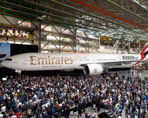 Emirates is already the largest customer of Boeing 777s.  Boeing photo