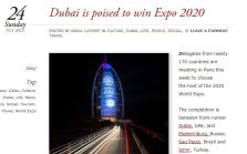 My previous post on Expo 2020