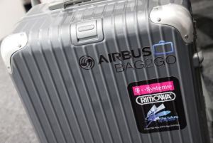 A prototype of the trackable Bag2Go