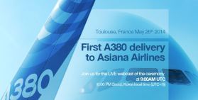 An Airbus post on Monday's delivery. Courtesy: Airbus