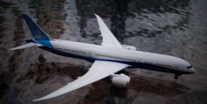 The Boeing 787-9 Dreamliner (from my collection).