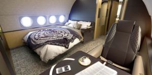 A bedroom on the ACJ319 Elegance