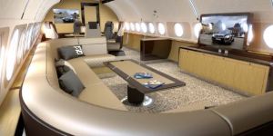 The Lounge on the ACJ319 Elegance
