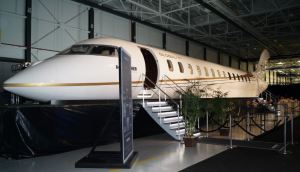 A full-scale mock-up of the Global 7000